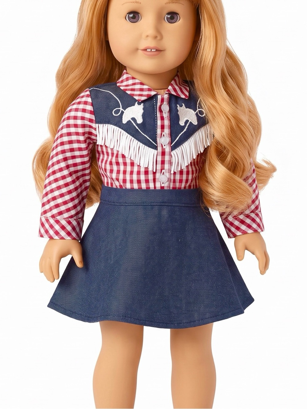 American Girl Doll Maryellen Cowgirl Outfit Top & Shirt Costume NEW